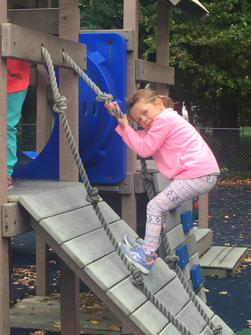 girl climbing